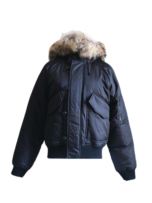 Black puffer jacket