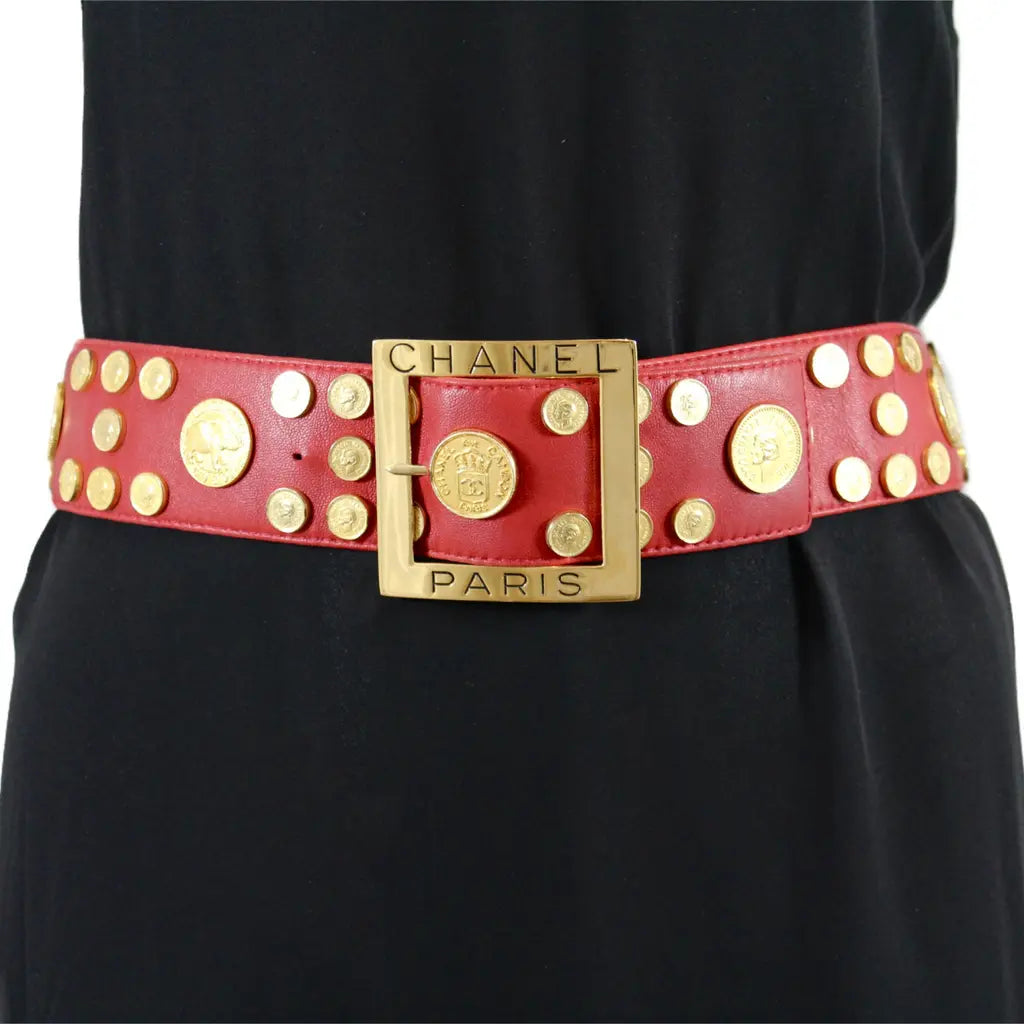 Vintage red belt