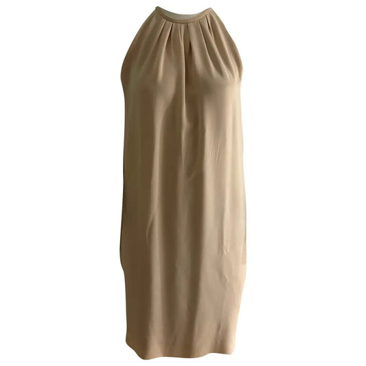 Nude silk dress