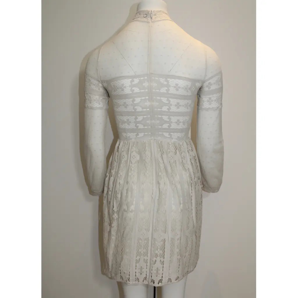 Cream lace dress