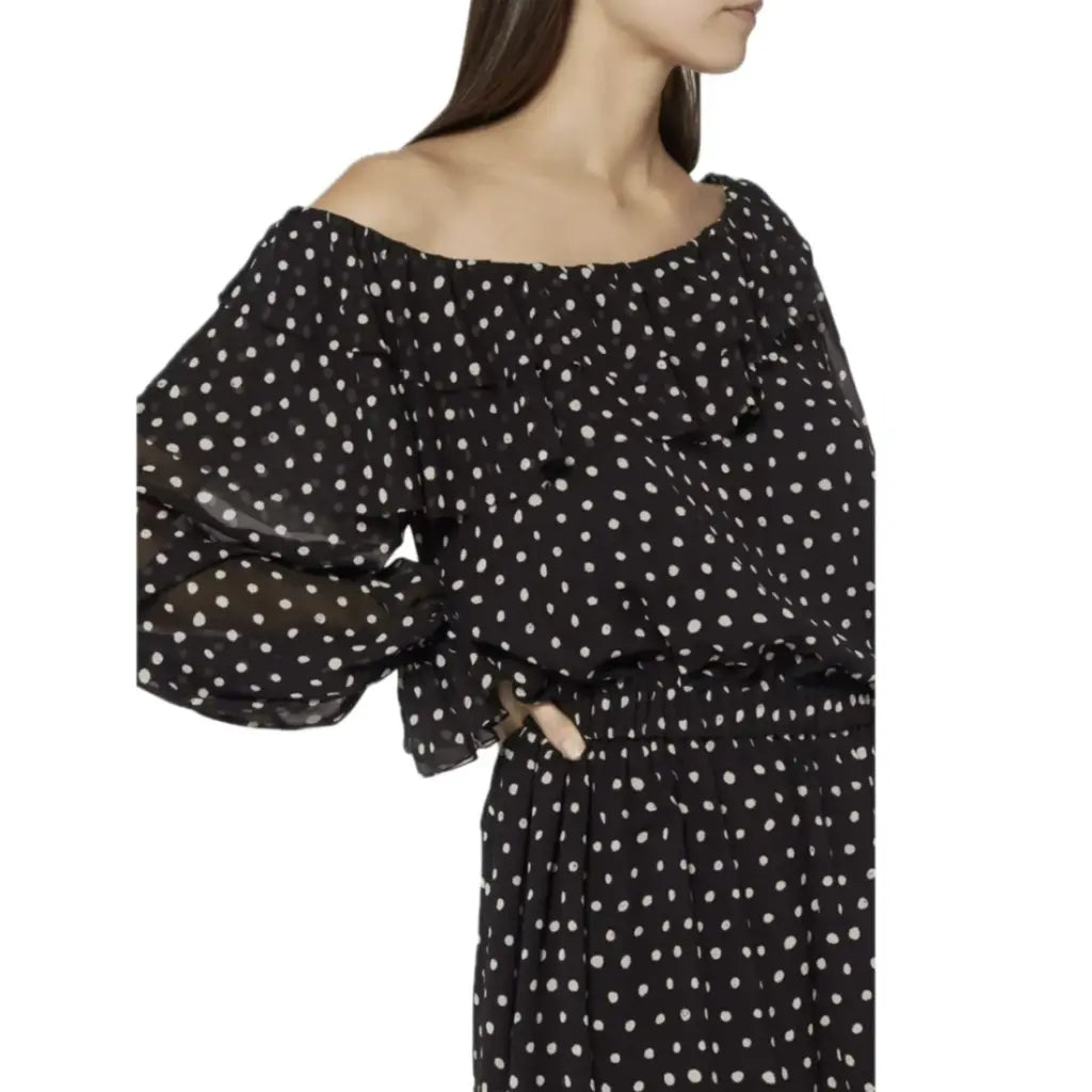 Asymmetrical polka dress