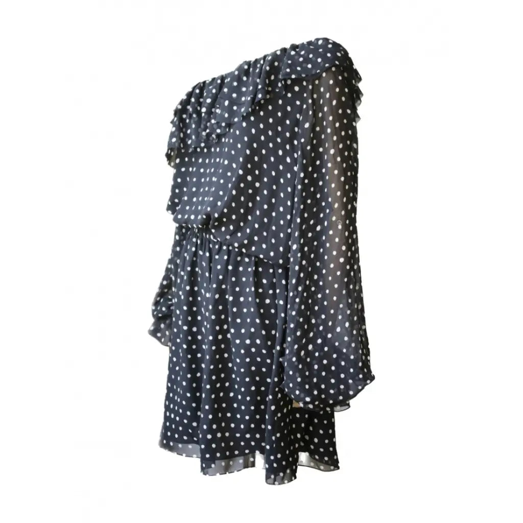 Asymmetrical polka dress