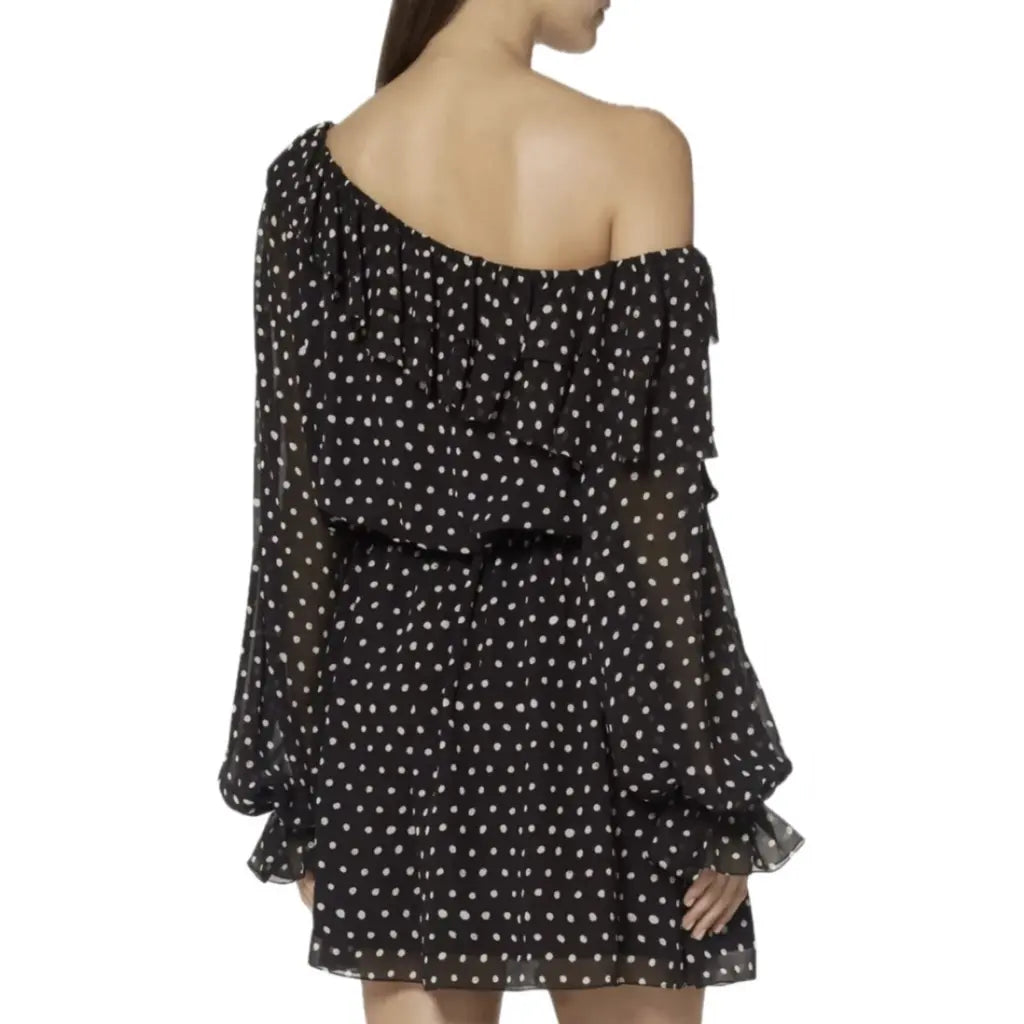 Asymmetrical polka dress