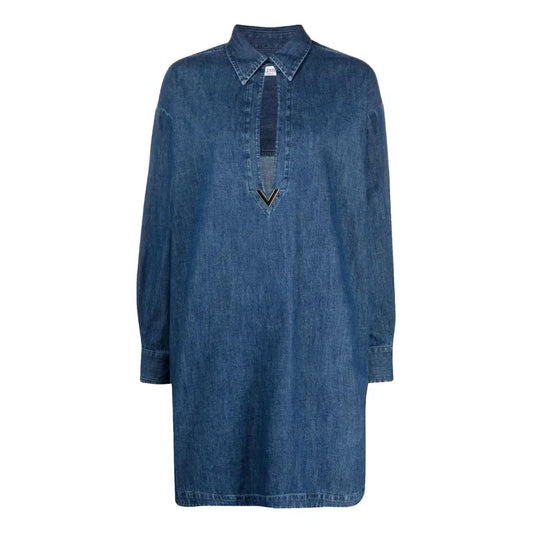 Vlogo denim kaftan dress