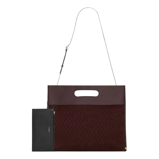 Burgundy handbag