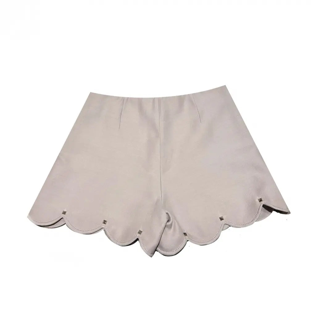 Scalloped rockstuds shorts