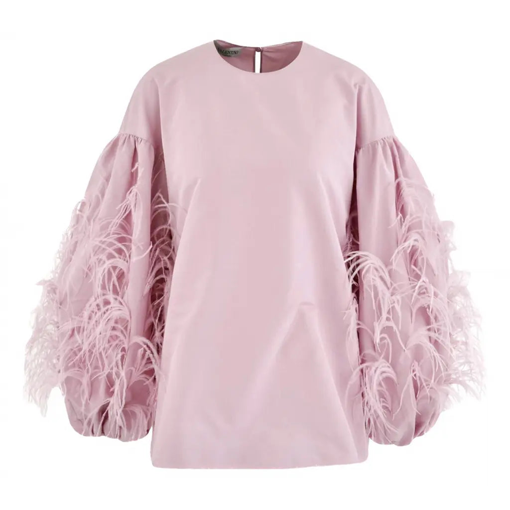 Feather pink blouse