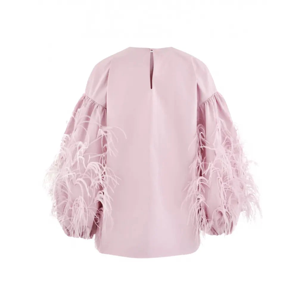 Feather pink blouse