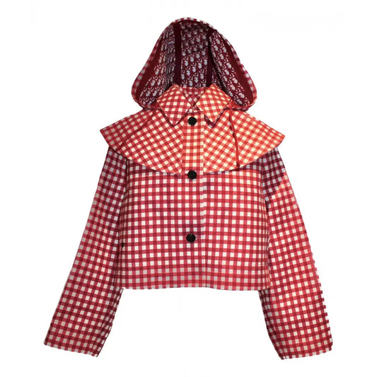 Red gingham jacket