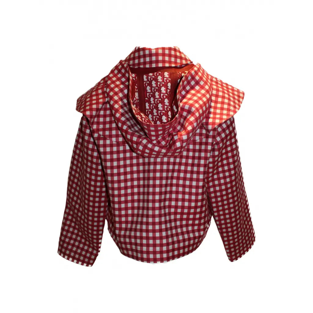 Red gingham jacket