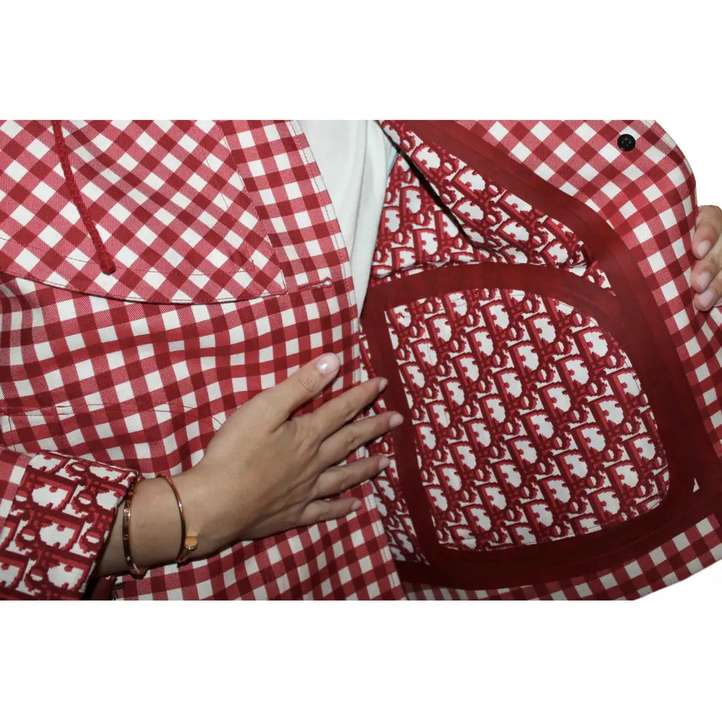 Red gingham jacket