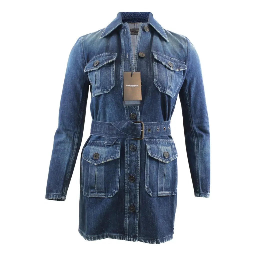 Denim safari jacket