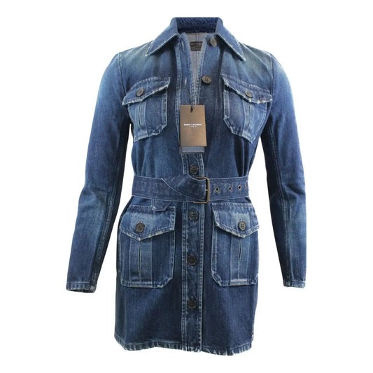 Denim safari jacket